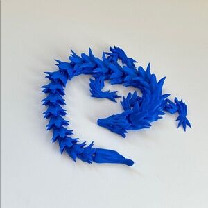 Blue Dragon Sculpture 3D printed